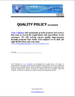 ISO 9001:2008 Quality Policy and Quality Objectives - 9000 Store